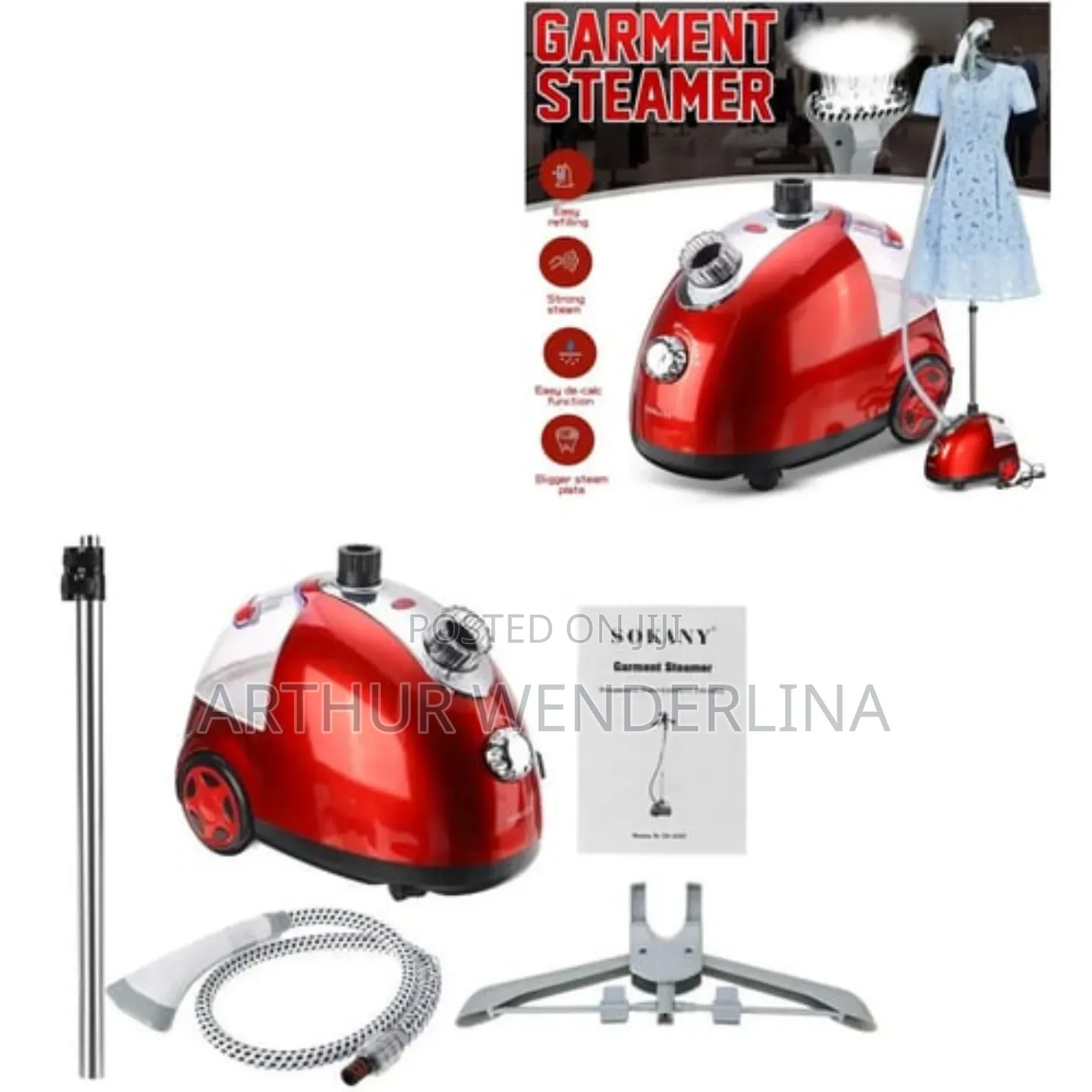 Sokany Sk-4002 Vertical Steamer, 2000 Watts, 1.6 Liters