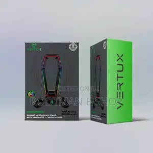Vertux Hexarack Gaming Headphone Stand, With Immersive 7.1 Audio Ports