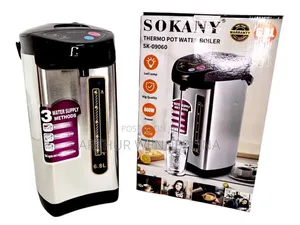 Sokany Thermo Pot Water Boiler – 6.8l , 800w Water Level Indicator