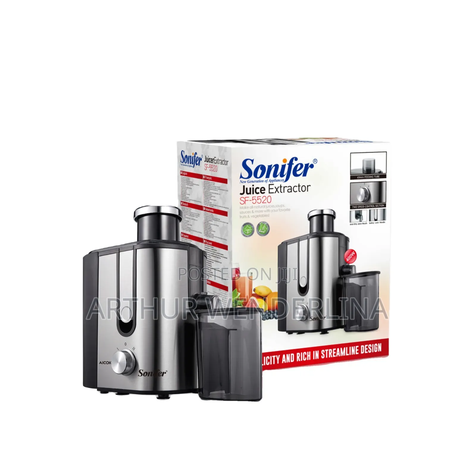Sonifer Juice Extractor 400watt