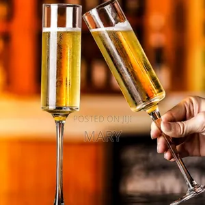 6pcs Flute Champagne Glass Set