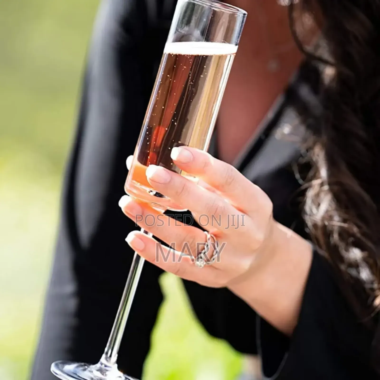 6pcs Flute Champagne Glass Set