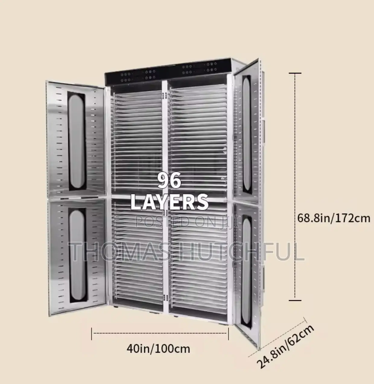 96 Tray Stainless Steel Food Dehydrator