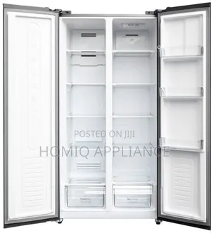 Nasco 400ltrs Side by Side Refrigerator Metalic Silver