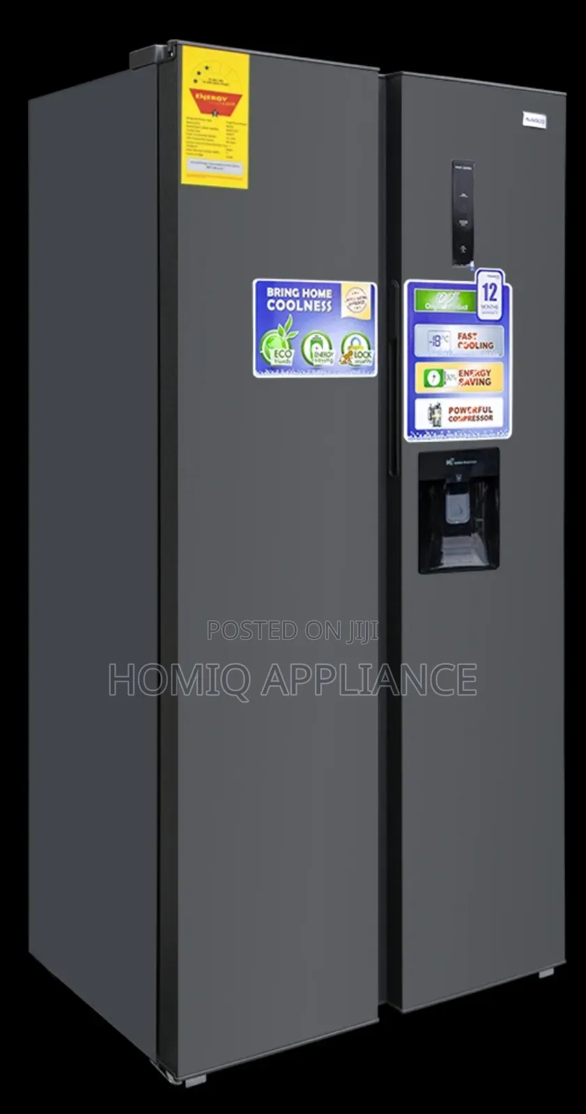 Nasco 542ltr Side by Side Fridge [Nasf2-55sk-Wd]