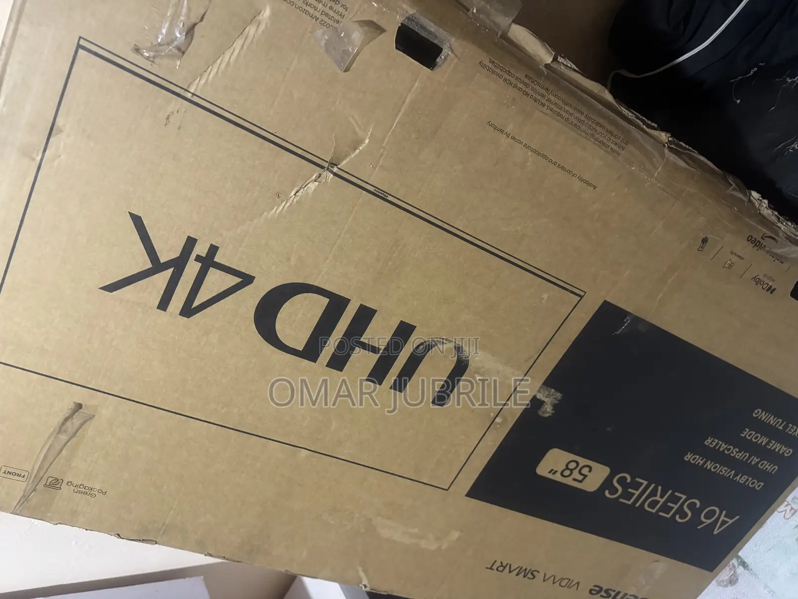 Hisense 58 Inch A6 Vidaa Uhd Tv for Sale