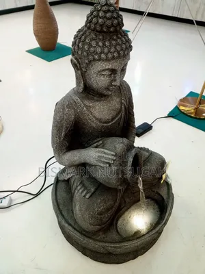Praying Budda Statue With Light