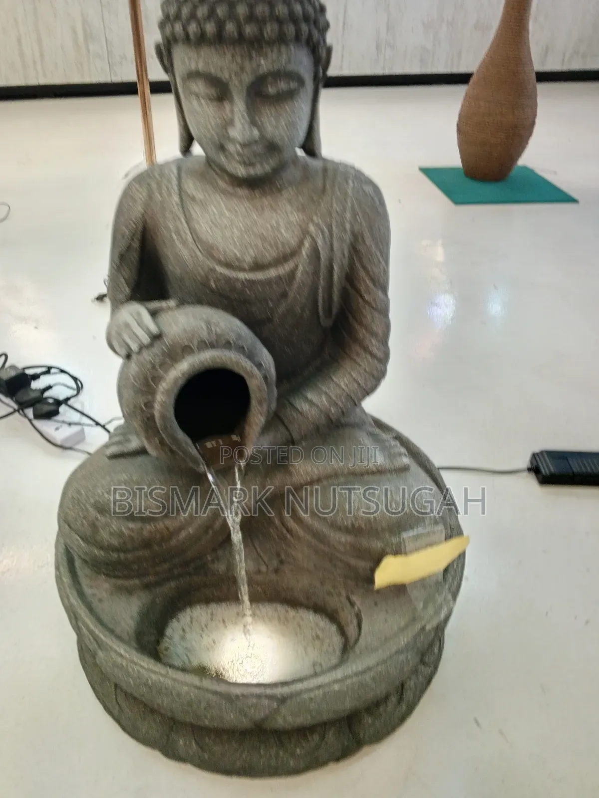 Praying Budda Statue With Light