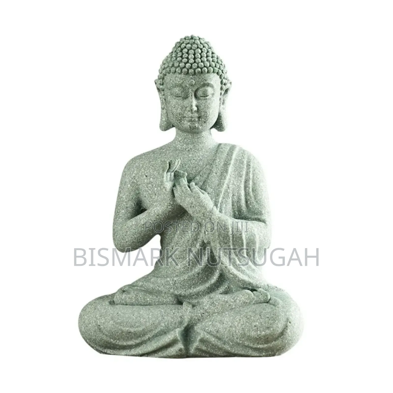 Marble Buddha Praying Statue With Water Fountain