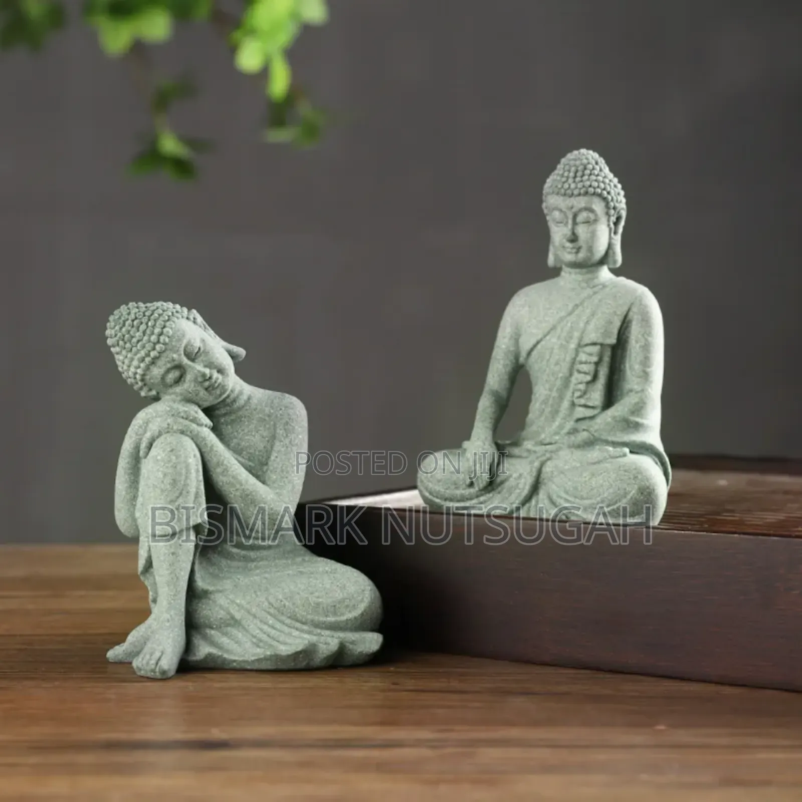 Marble Buddha Praying Statue With Water Fountain