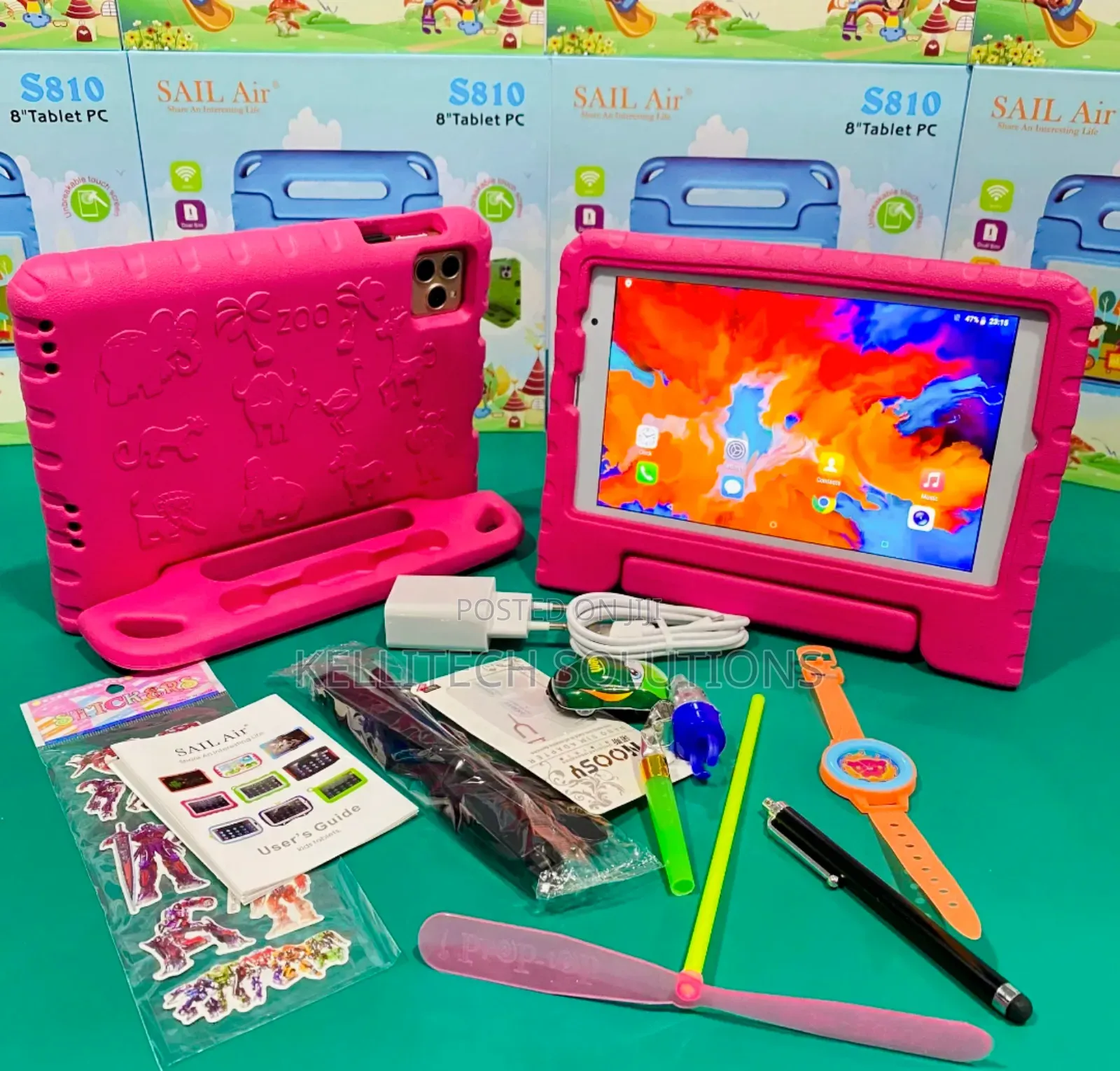 New High Spec S810 Kids Tablet Pre-Loaded