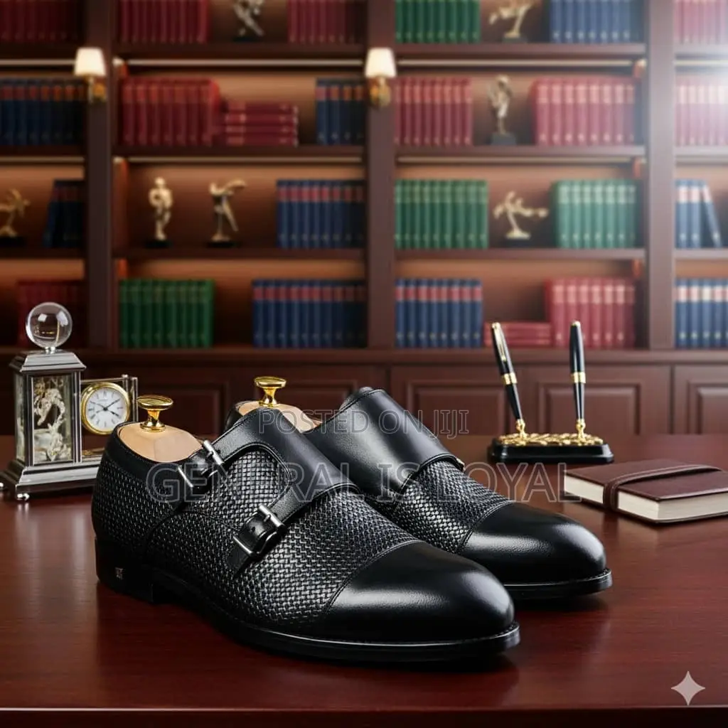 Louis Vuitton Black Monk Strap Men’S Shoe