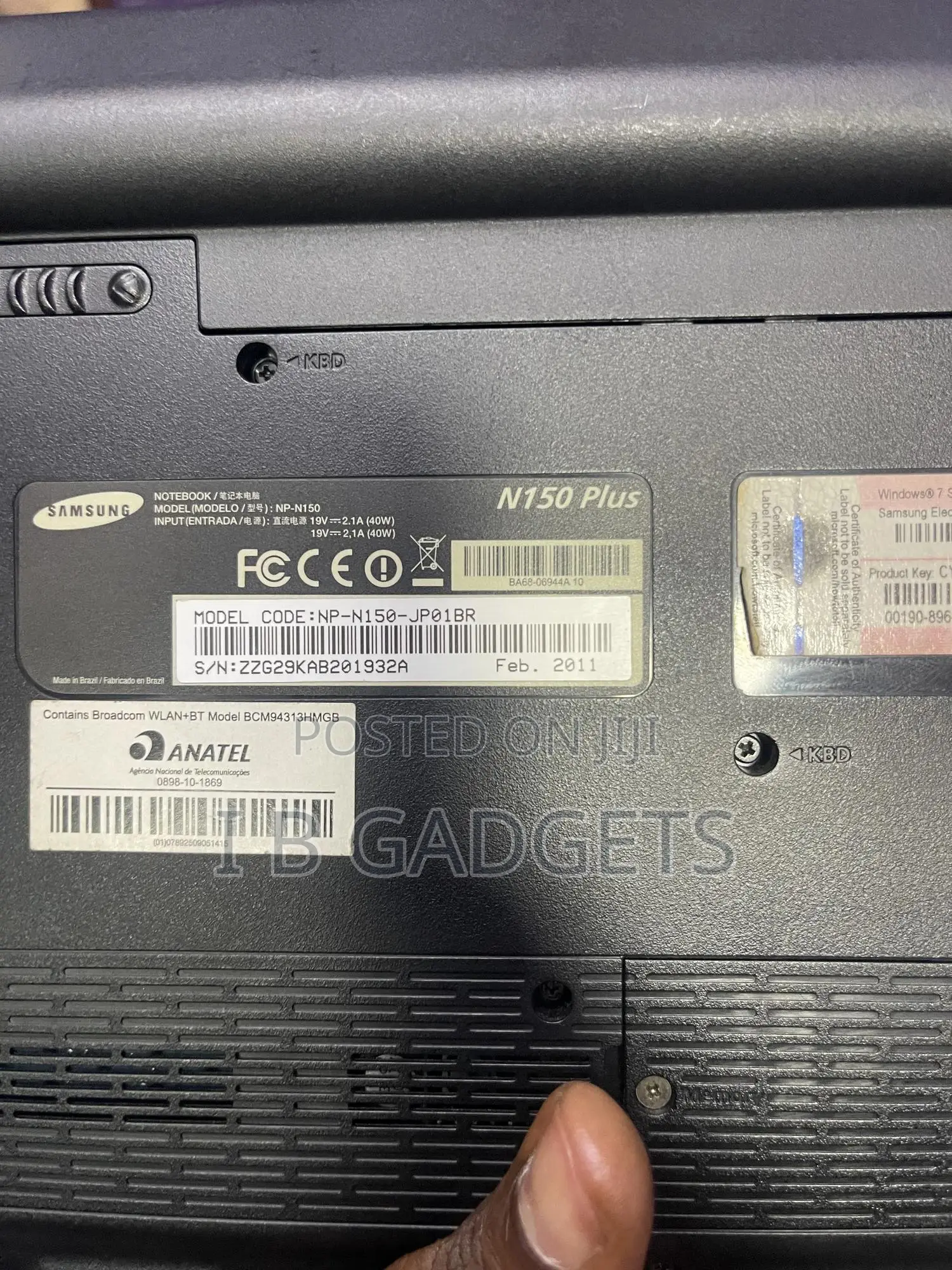 Laptop Samsung N150 Plus 4GB Intel Pentium HDD 500GB