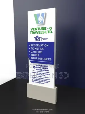 3d Signage Pylon for Directional Use