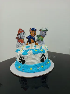 Cute Paw Patrol Character Cake