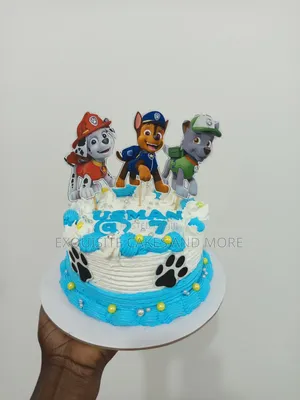 Cute Paw Patrol Character Cake