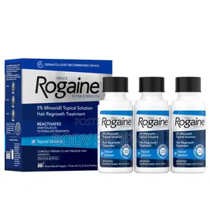 Rogaine Extra Strength 5% Minoxidil Solution for Thinning Hair Loss