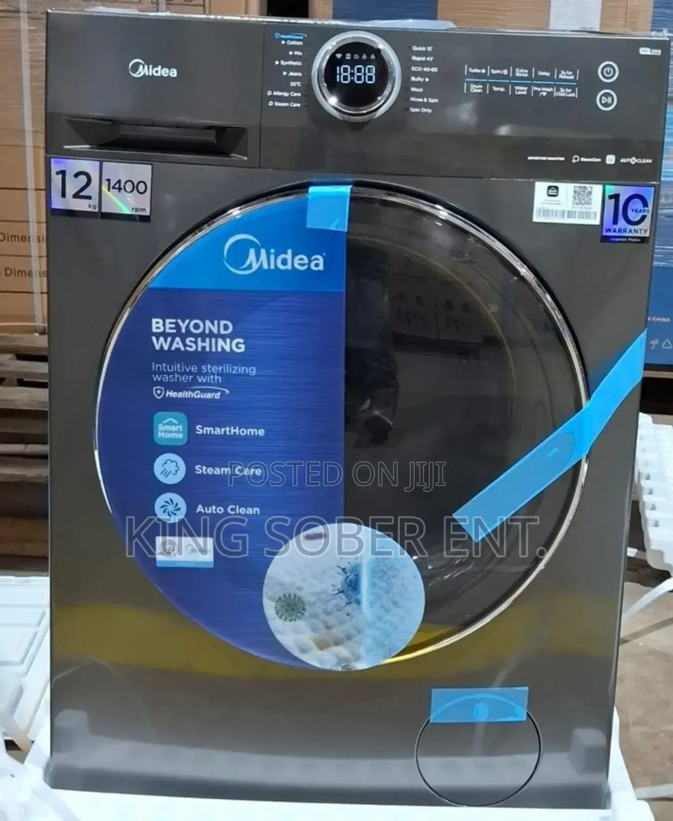 Midea 12 Kg Front Load Washer