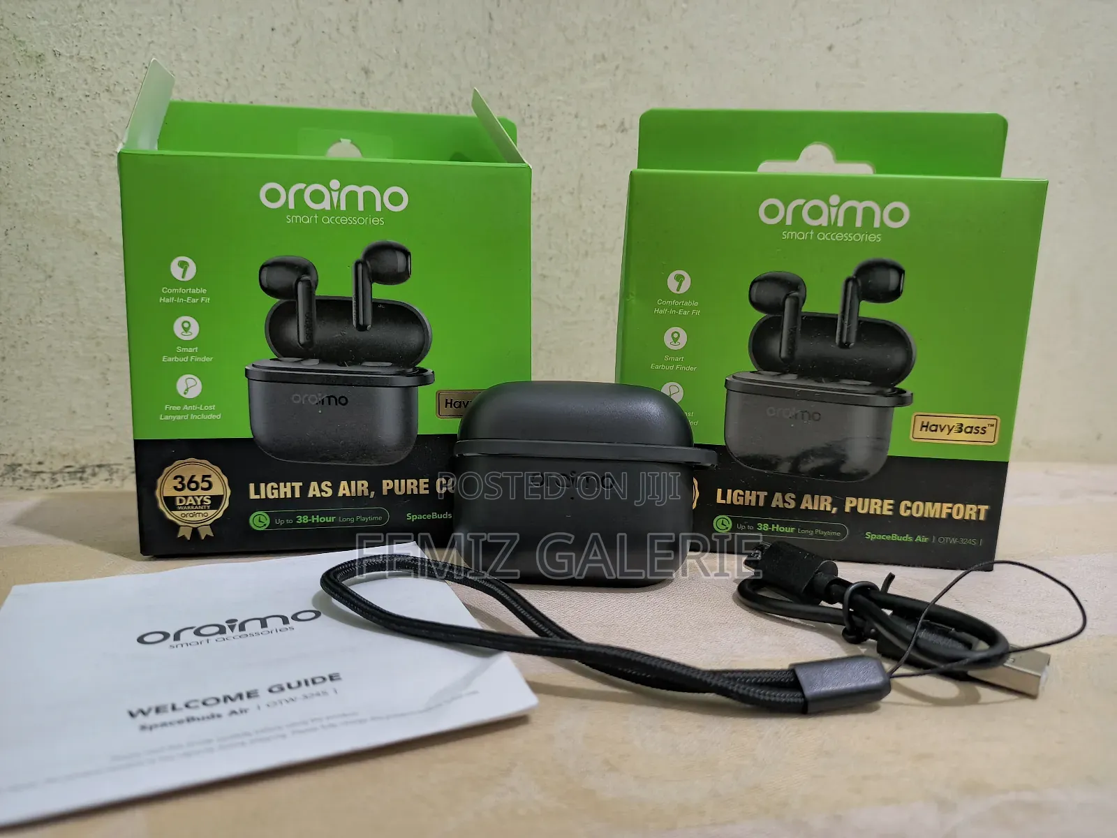 Oraimo Spacebuds Air 38 Hours Smart Finder True Wireless Earbuds
