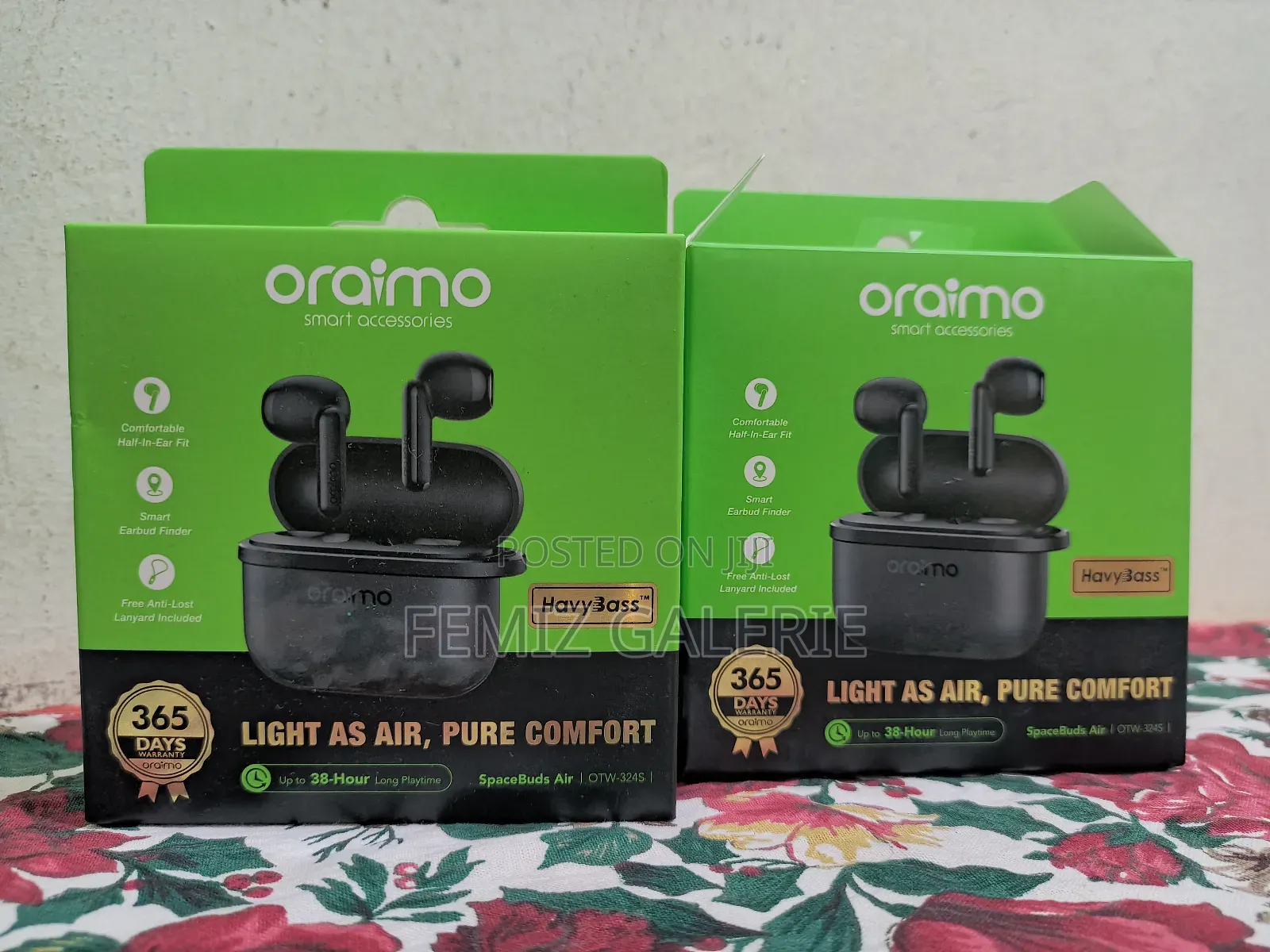 Oraimo Spacebuds Air 38 Hours Smart Finder True Wireless Earbuds