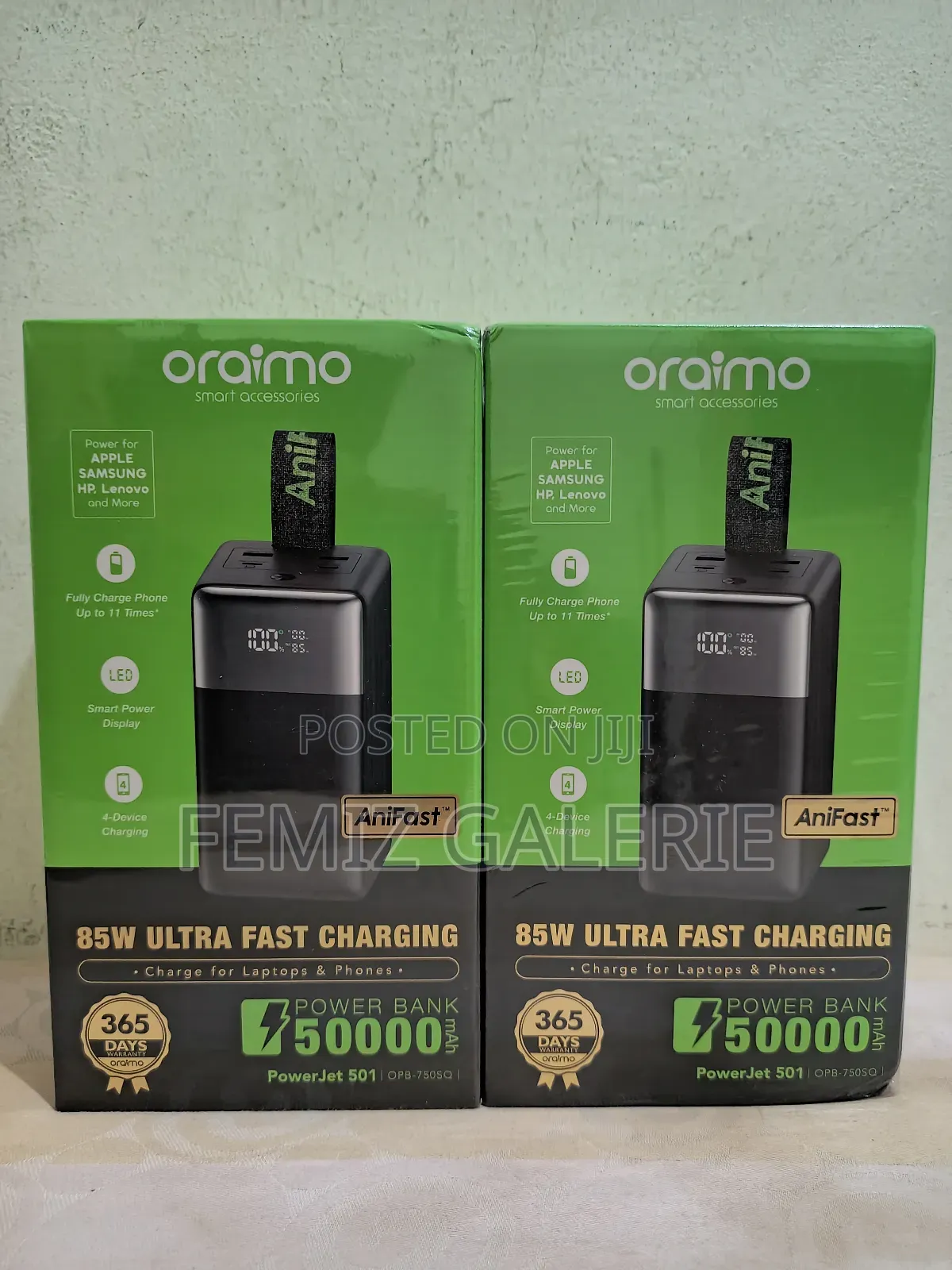 Oraimo Powerjet 501 50000mah 85w Fast Charging Power Bank