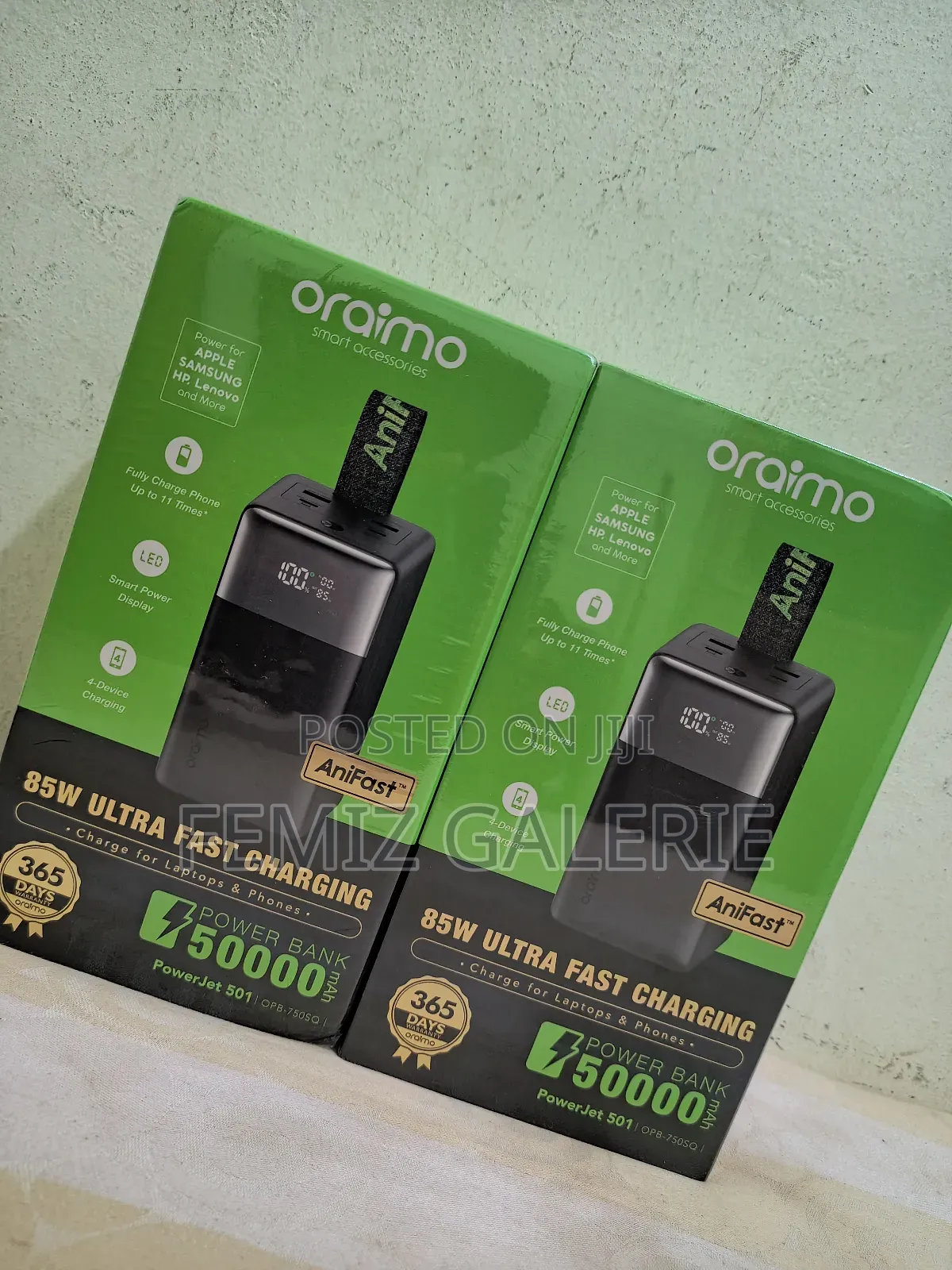Oraimo Powerjet 501 50000mah 85w Fast Charging Power Bank