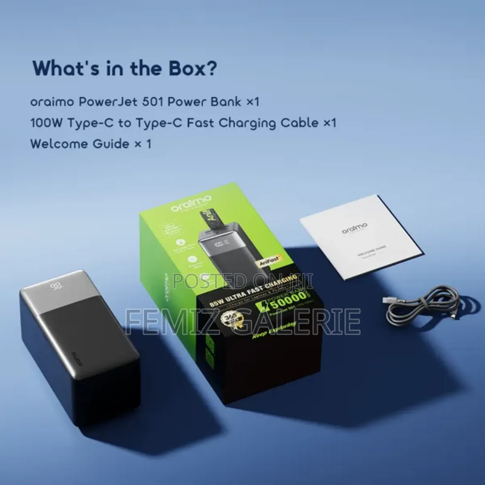 Oraimo Powerjet 501 50000mah 85w Fast Charging Power Bank