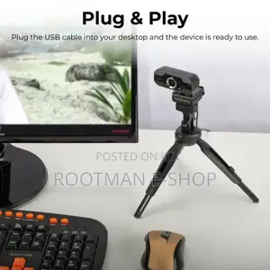 Promate Procam 1 Full-hd 1080p Webcam –With Built-in Mic – With Tripod
