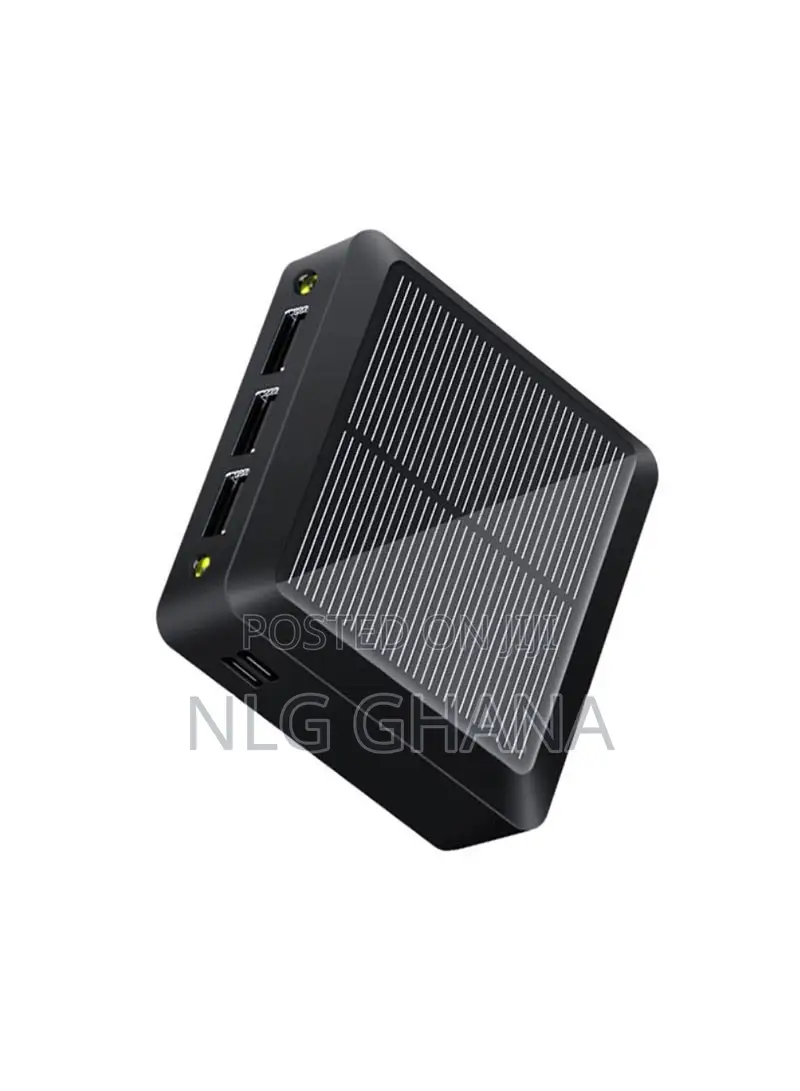 10000mah 3 Usb Ports Mini Solar Power Bank With Type-C. Tvx4728