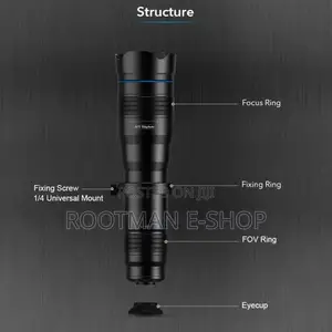 Green Lion 36x Telephoto Lens Kit for Smartphone - Black