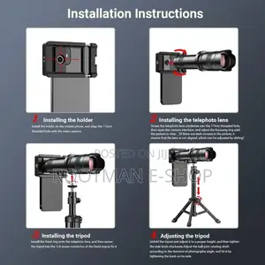 Green Lion 36x Telephoto Lens Kit for Smartphone - Black