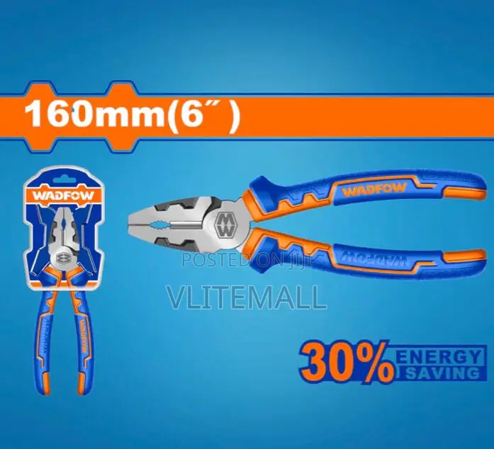Wadfow 6" High Leverage Combination Pliers - Wpl1716