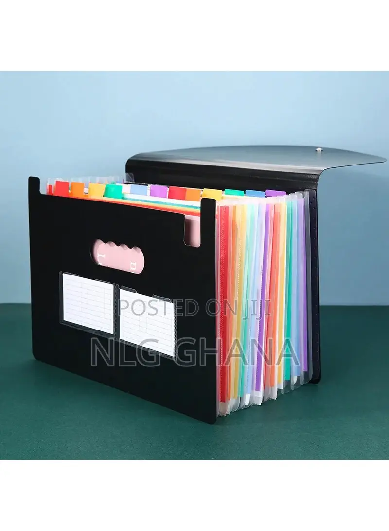 24 Pockets Expanding File Folder A4 Size Filing Box Document. Tvx17299