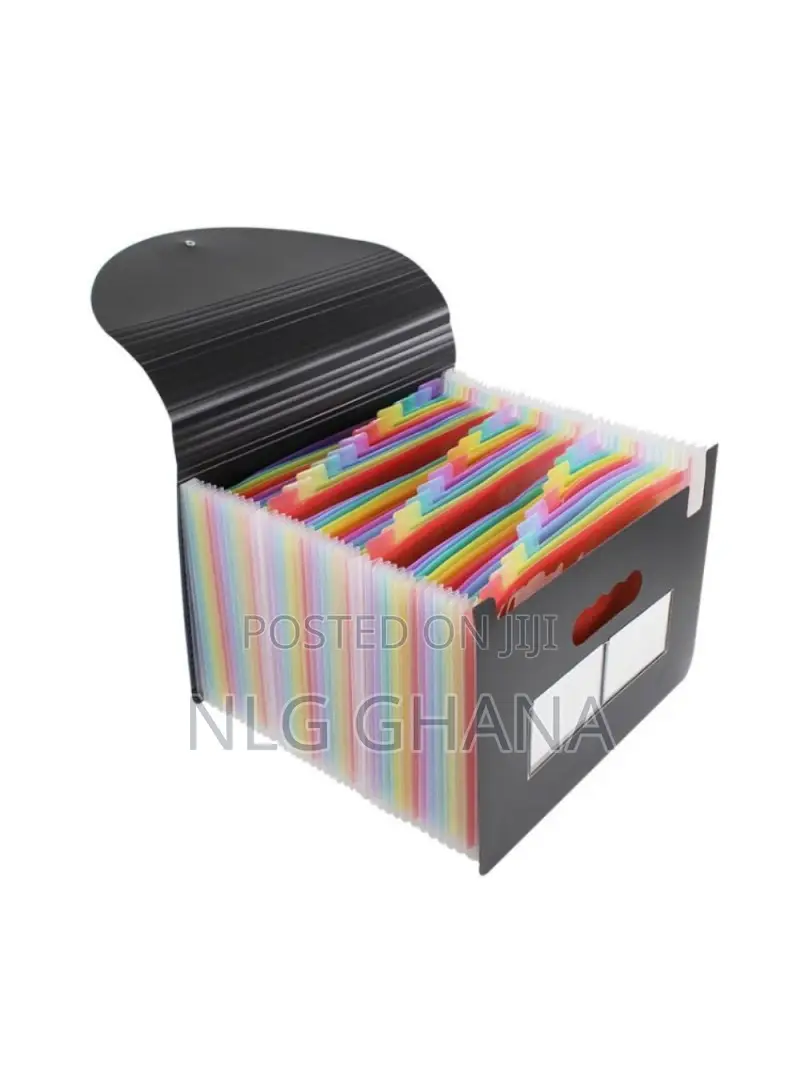 24 Pockets Expanding File Folder A4 Size Filing Box Document. Tvx17299