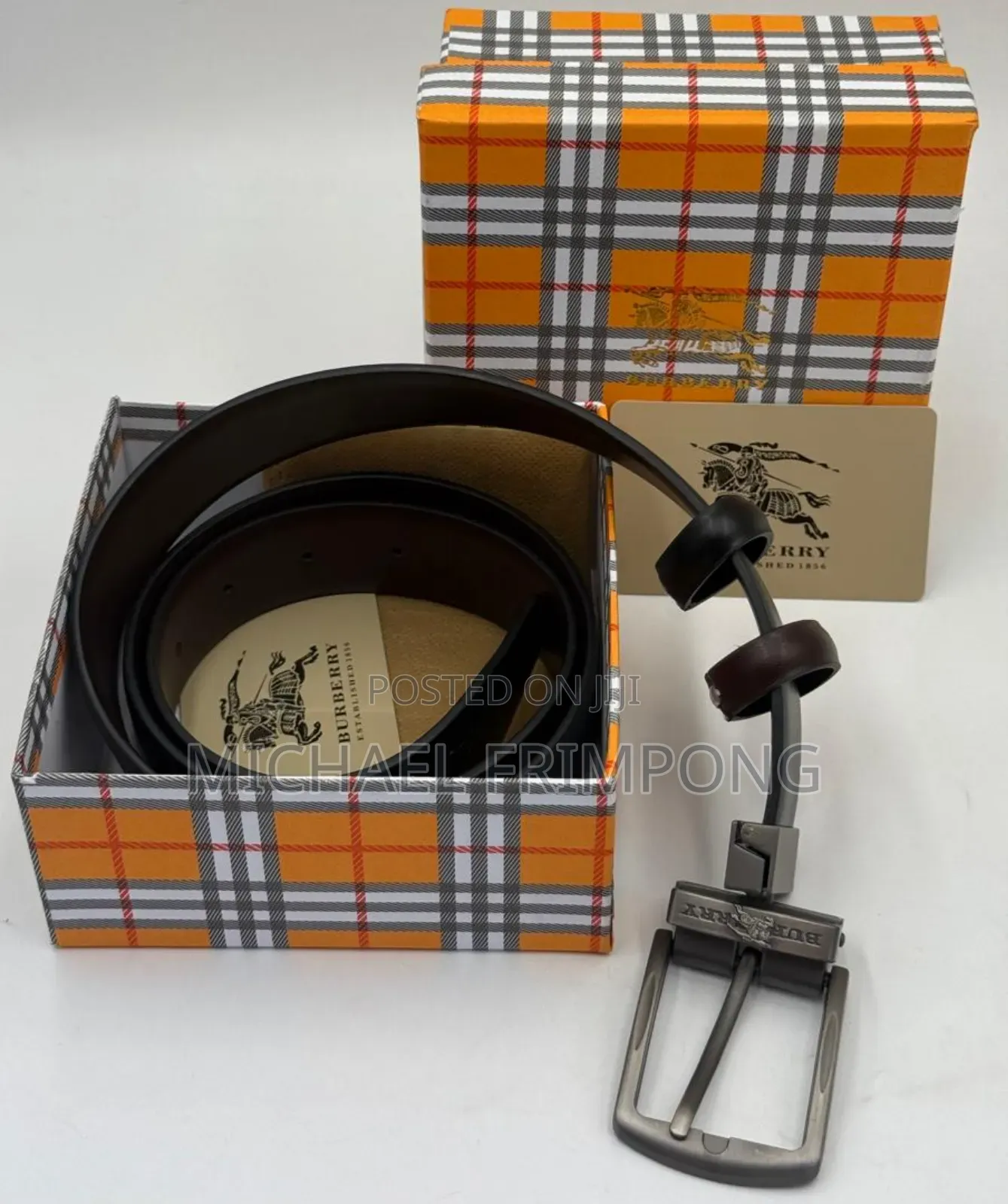 Available Burberry Reversible Belt for Men