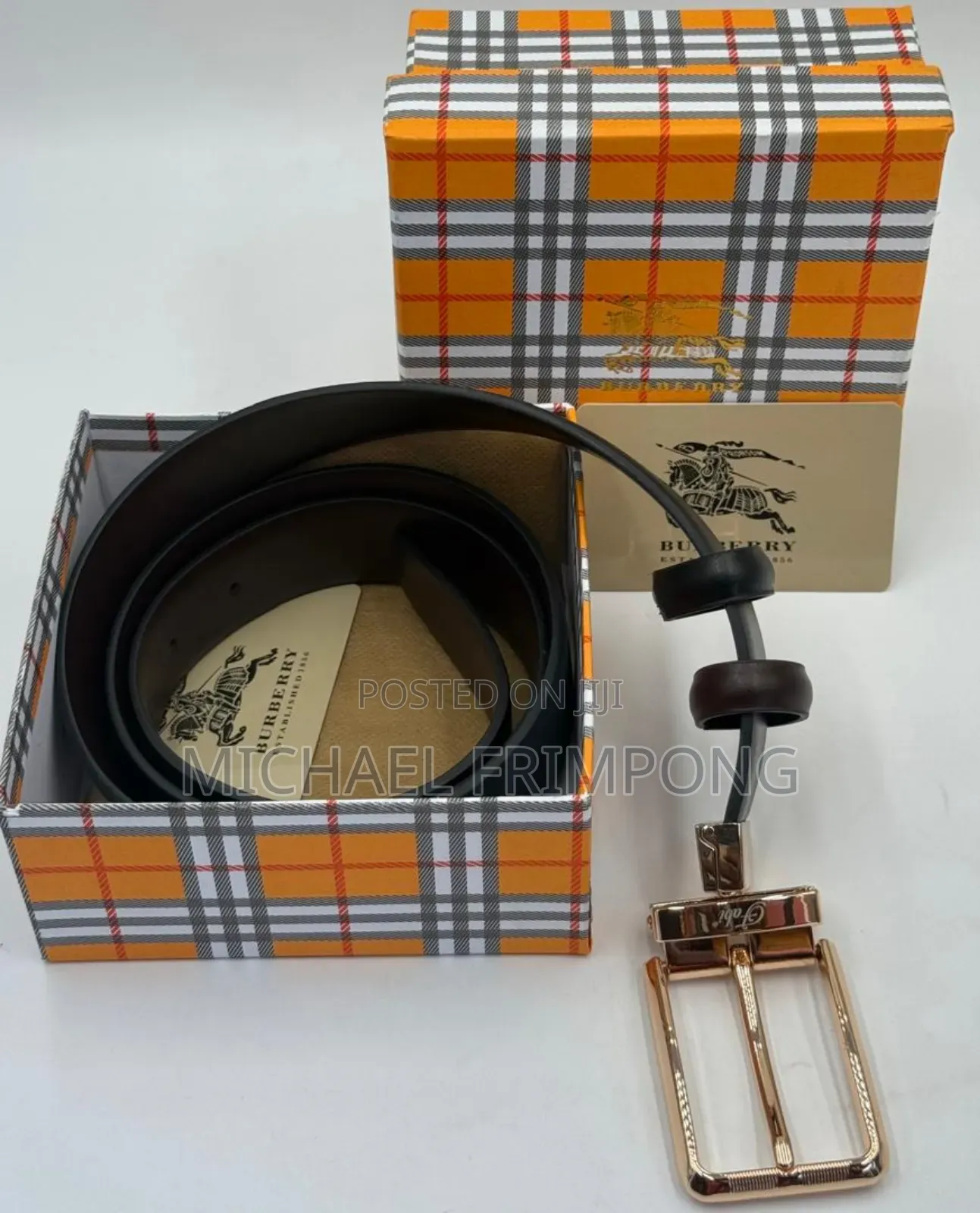Available Burberry Reversible Belt for Men