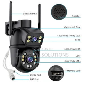 Smart Wifi Double Lens Cctv Camera 6mp