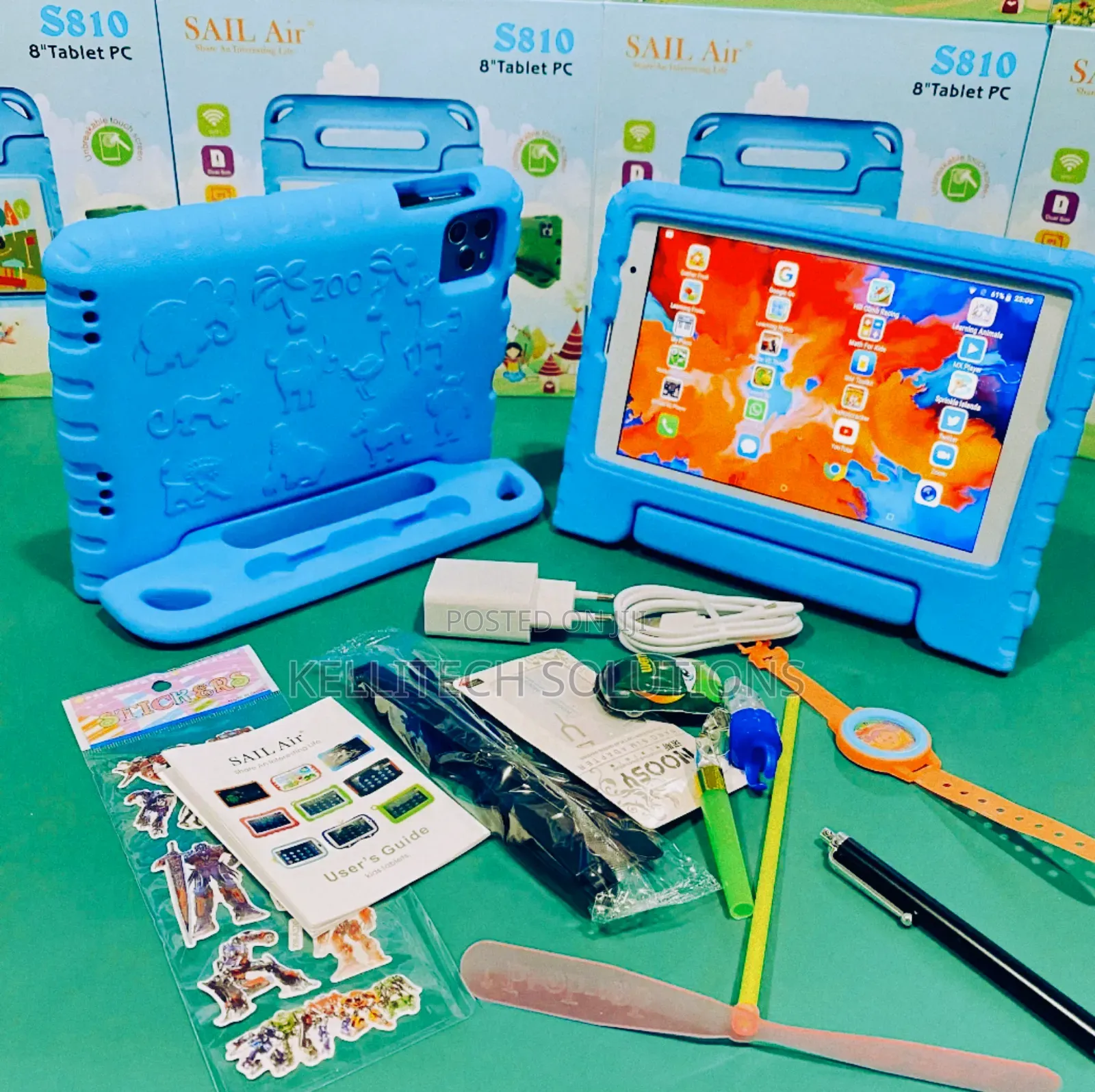 Sailair S810 8inches Kid's Tablet With Unbreakable Screen