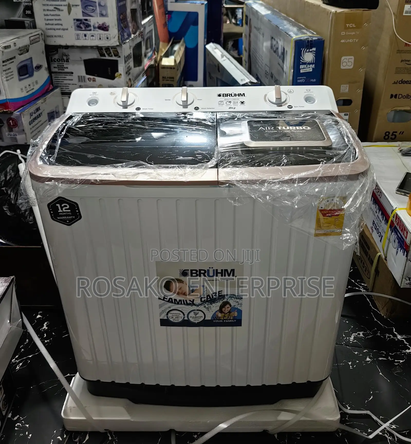 Brumh 8kg Washing Machine Semi Automatic