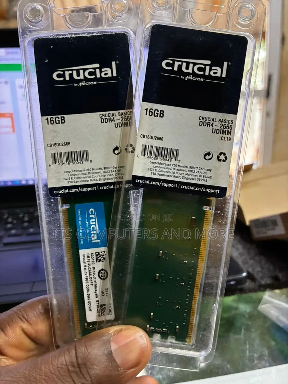 16gb Ddr4 Desktop Ram Crucial
