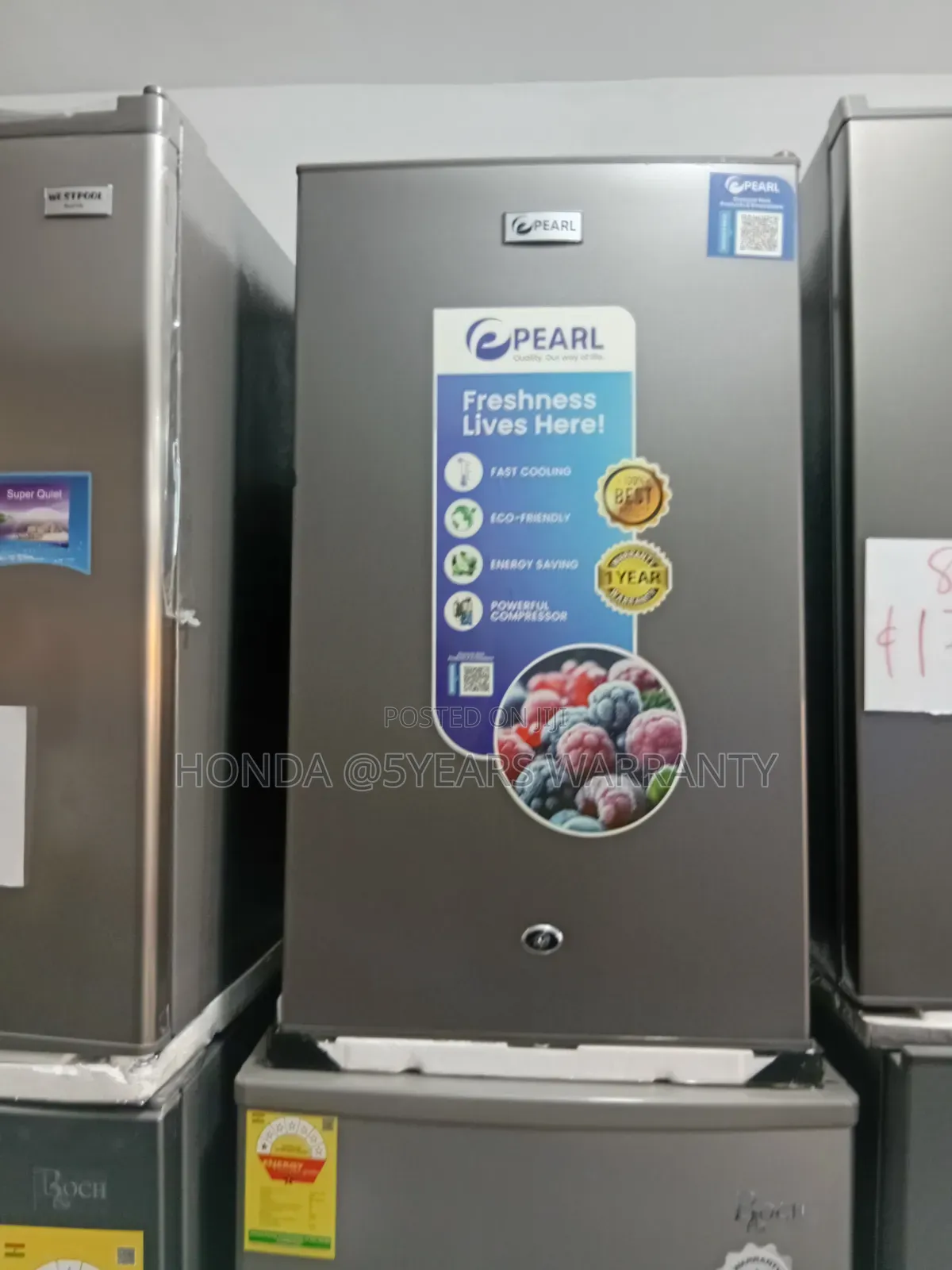 91litres Single Door Pearl Fridge Top Freezer Pearl 91l