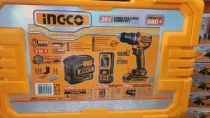 Ingco Cordless Drill 20v 76nm + Laser Level + Laser Distance Detector