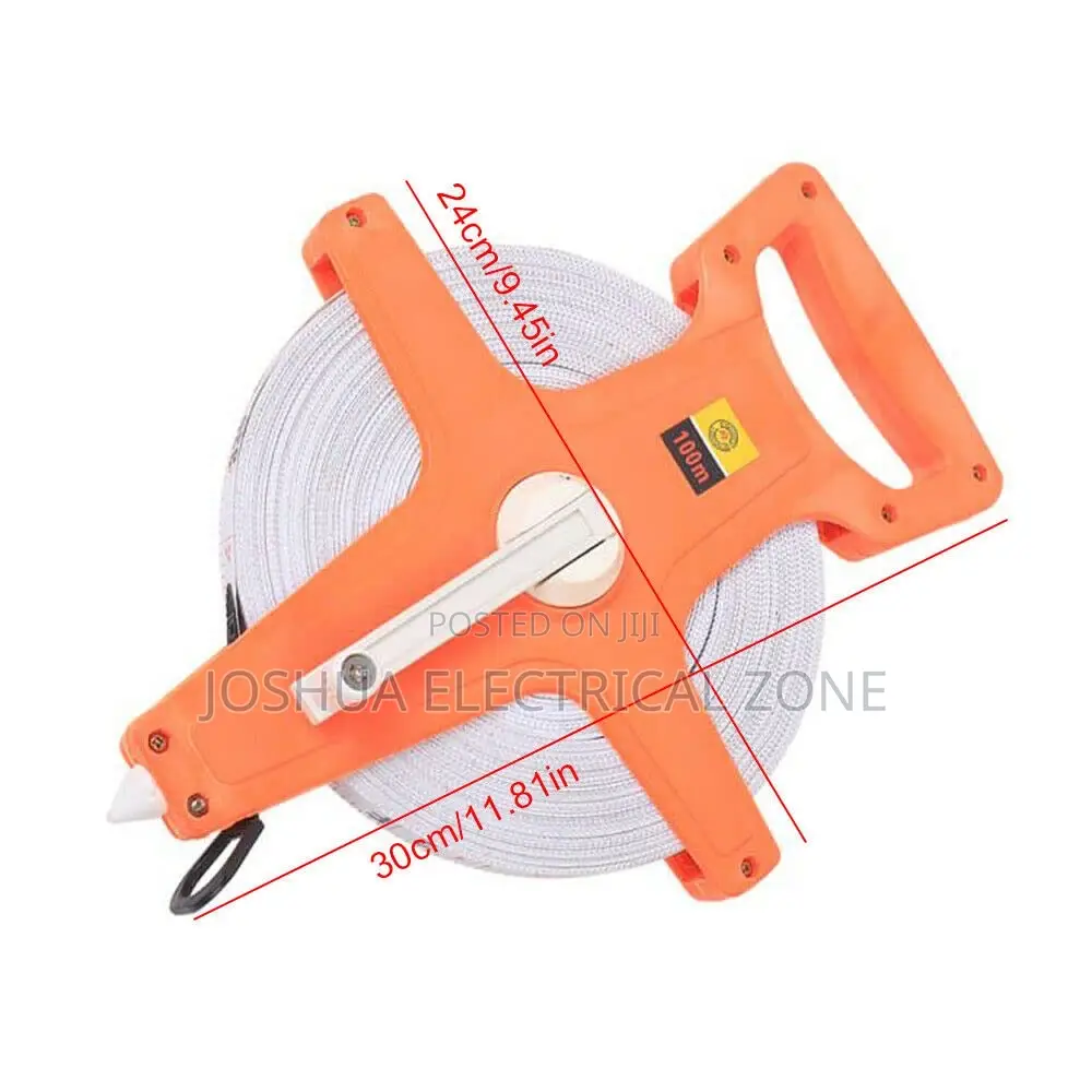 100m/330ft Fiber Measuring Tape With Inch/Metric Scale