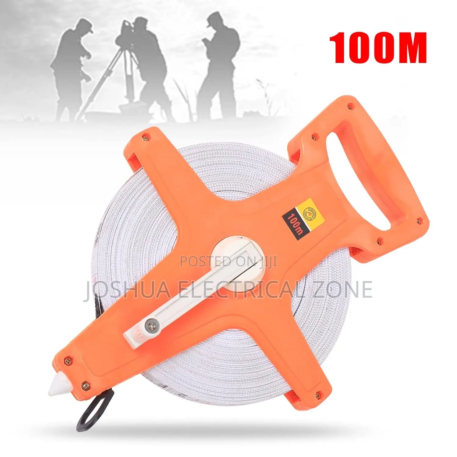 100m/330ft Fiber Measuring Tape With Inch/Metric Scale