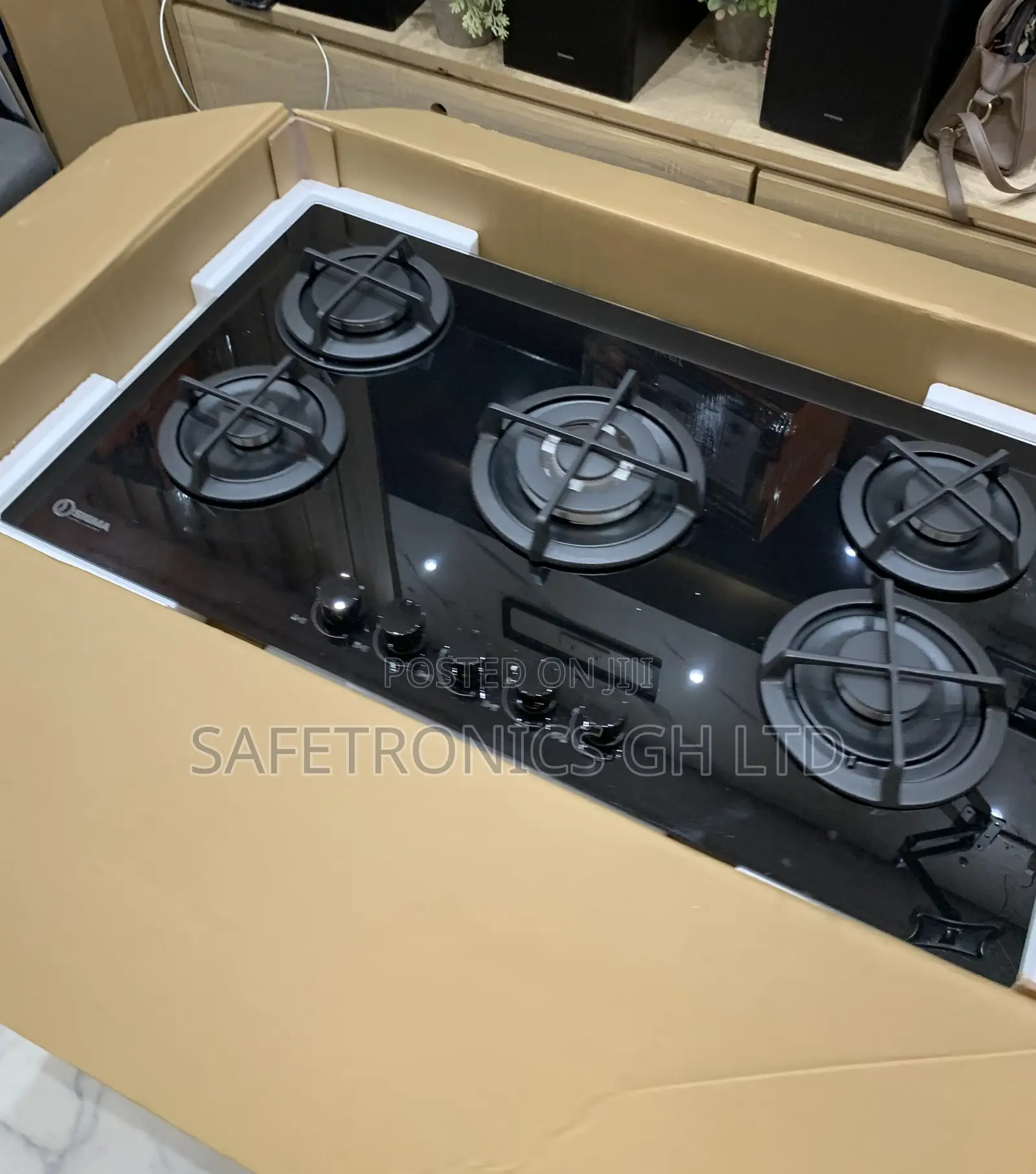 Get Excellent 5 Hobs Burner Sigma Black (Sbi-Ghob-M90gq503) 90cm