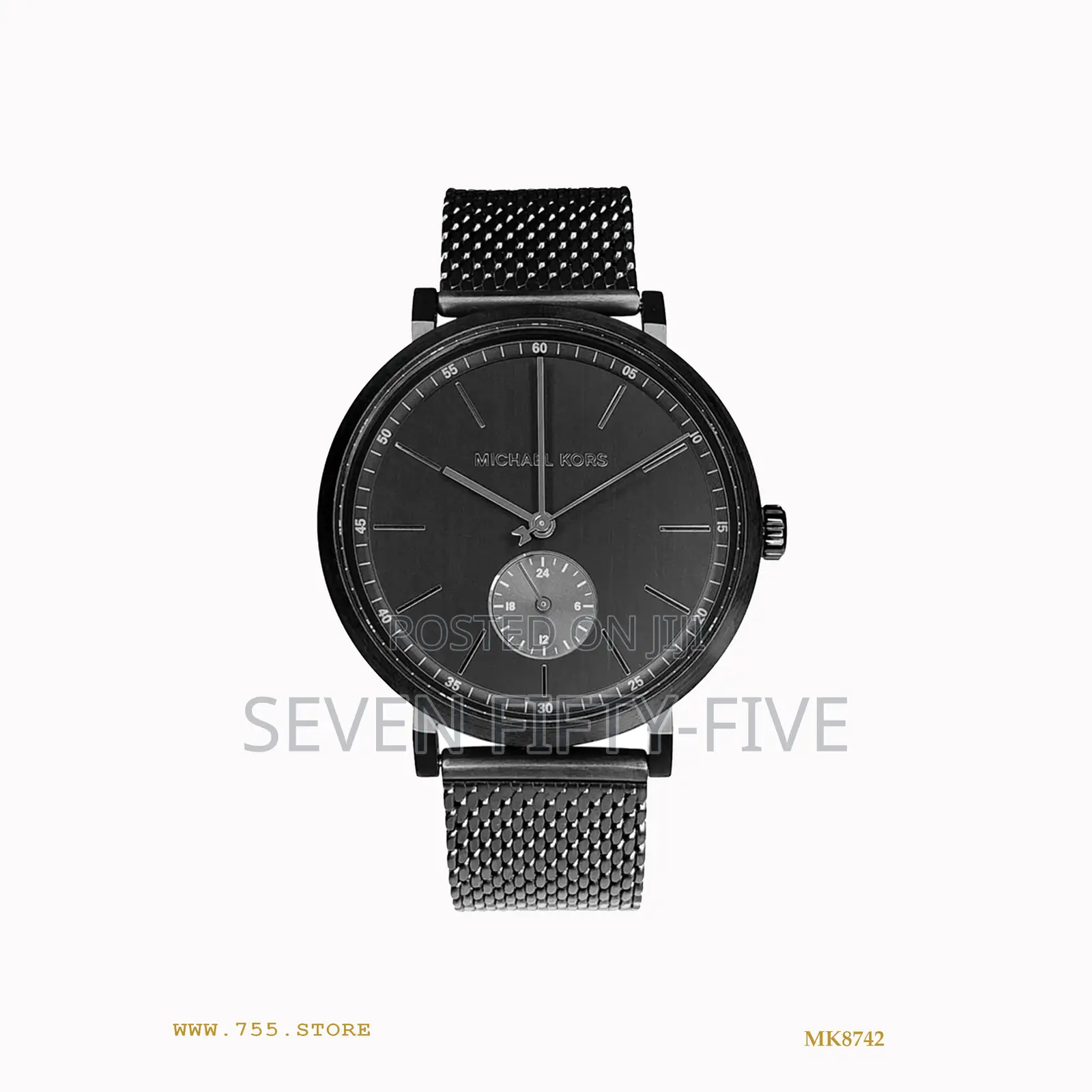 Michael Kors Irving Black Mesh Unisex Watch Mk8742