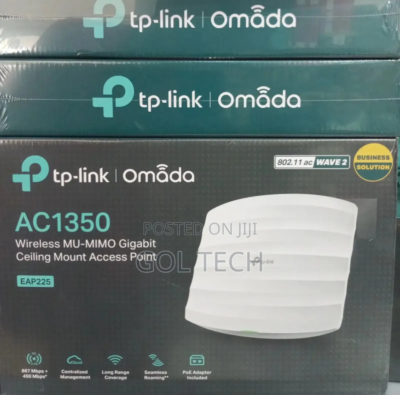 Tp -Link Omada Ac1350 Router Eap225 Wireless Mu-Mimo Gigabit Ap Indoor