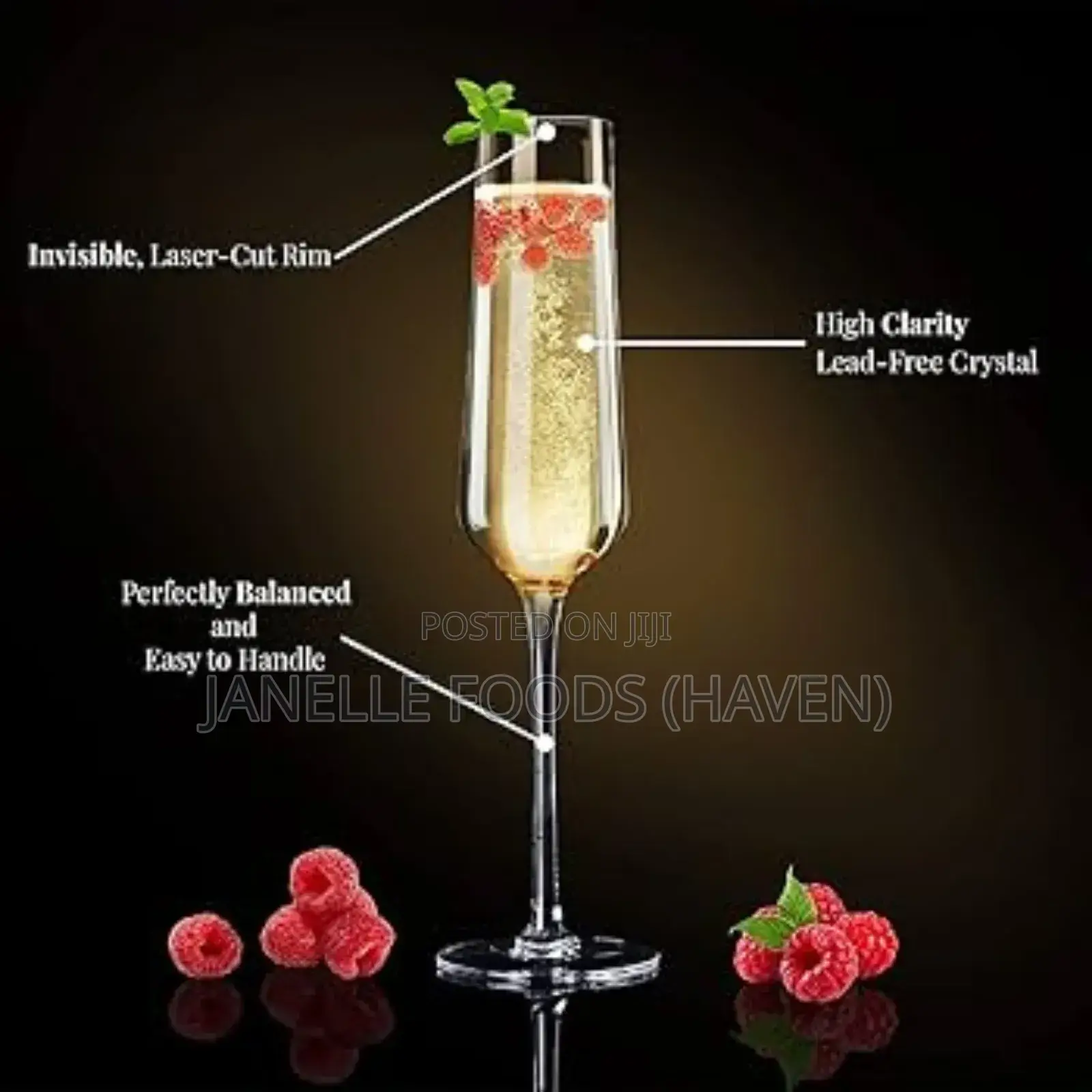 Elegant Crystalline Glassware Collection (High Table)