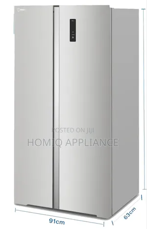 Sigma Fridge Double Door Side by Side 528l Inverter Touch Silver