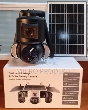Solar Powered 6mp Dual Lens Camera